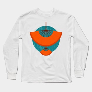 air glider with background Long Sleeve T-Shirt